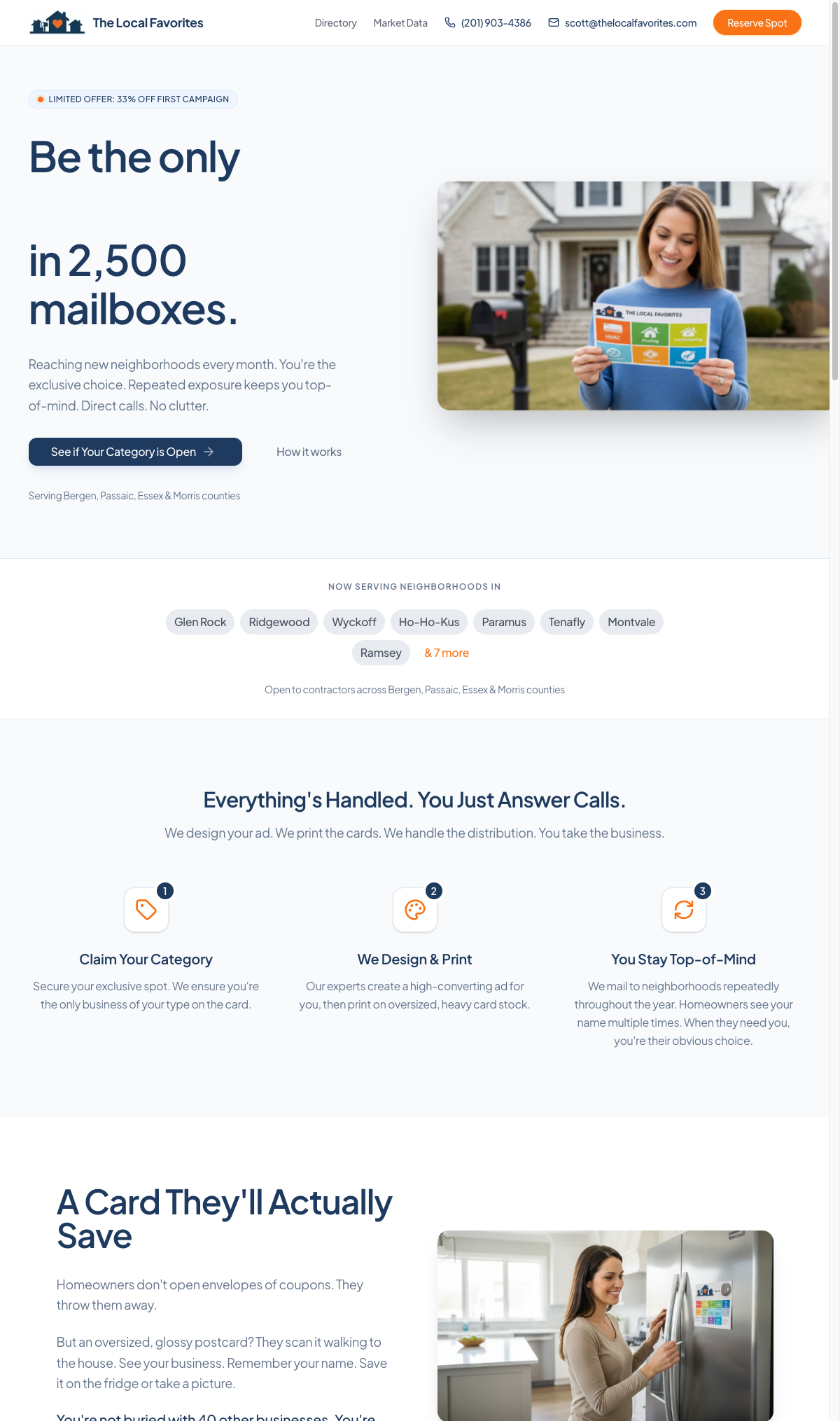 The Local Favorites website